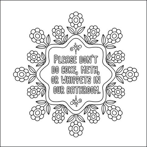 Meth Coloring Pages Adult