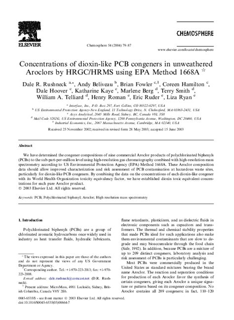 Method 1668A Interlab Study Report 2010 - US EPA