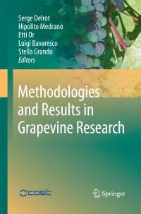 Methodologies And Results In Grapevine Research