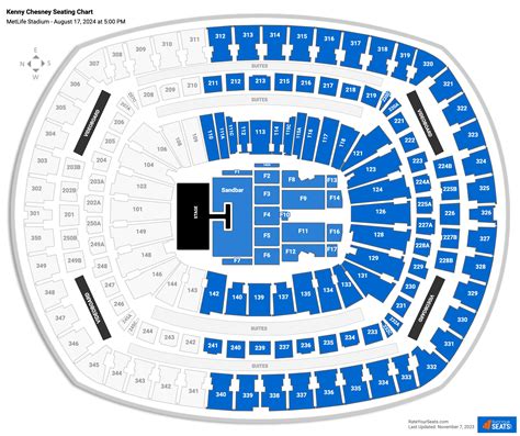 Metlife Seating Chart For Concerts