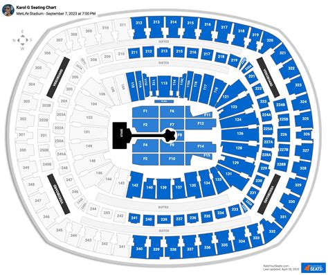 Row & Seat Numbers. Rows in Section 309 are la
