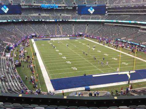 Seating view photos from seats at MetLife Stadium, section 104, home of New York Jets, New York Giants, New York Guardians. See the view from your seat at MetLife Stadium., page 1. X Upload Photos. My Account. ... 229 MetLife Stadium (9) 233 MetLife Stadium (9) 234 MetLife Stadium (90) 235 MetLife Stadium (23) 236 MetLife Stadium (38) 237 .... 