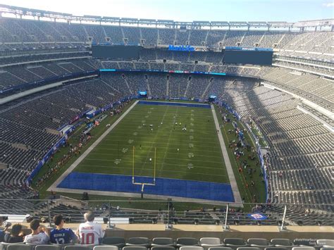 Metlife stadium section 325. Premium seating area as part of the Mezzanine Club. Full MetLife Stadium Seating Guide. Row & Seat Numbers. Rows in Section 241 are labeled 1-11. An entrance to this section is located at Row 11. Rows 1-4 have 23 seats labeled 1-23. Rows 5-11 have 24 seats labeled 1-24. When looking towards the stage/field, lower number seats are on the right. 