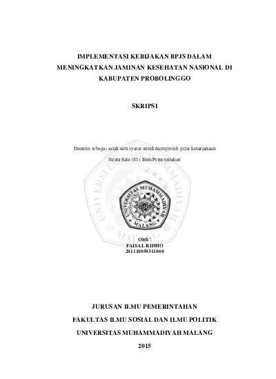 Metode Penelitian - IMPLEMENTASI PROGRAM JAMINAN …