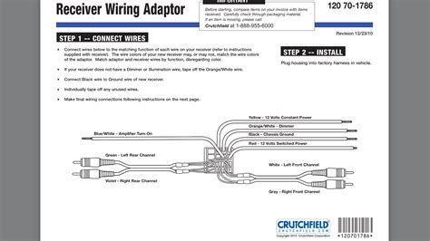 Metra 71-2003-1 wiring diagramInstruction 