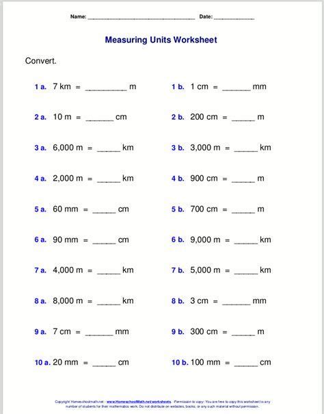Metric Conversion Practice