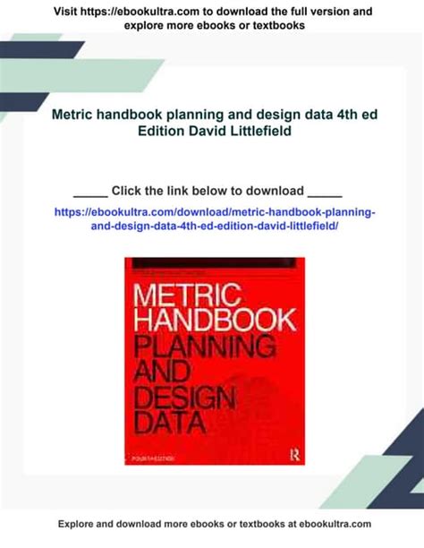 Metric Handbook Planning And Design Data 4th Edition Download