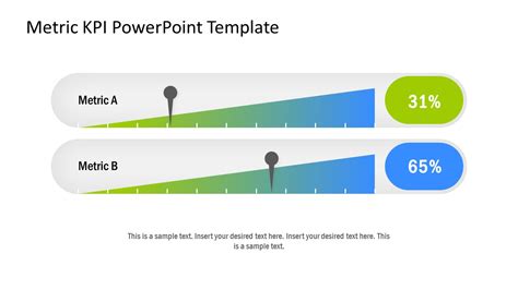 Metric KPI PowerPoint Template SlideModel