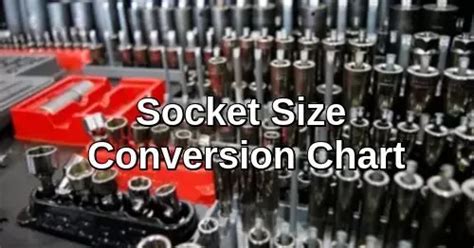 Metric to standard socket conversion.  Complete conversion chart with mm to inches ...
