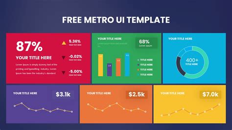 Metro Ui Dashboard Powerpoint Design Fppt