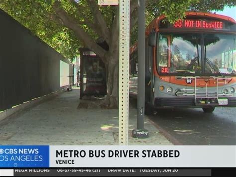 Metro bus driver stabbed in Venice