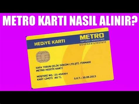 Metro kartı nasıl alınır
