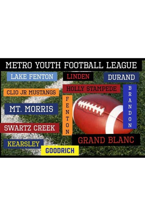Metro league youth football. Metro Youth Football League: Rules 2020 3 | P a g e MYFL 100: DUTIES AND CONDUCT With our stated mission comes a great deal of responsibility on the part of everyone associated with the League. In 2014, the League implemented a 'Zero Tolerance Policy' as described below. All organizations are responsible to assure 