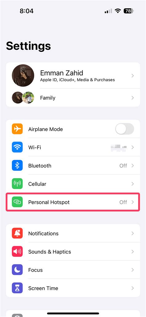 Switch the hotspot's frequency band to 2.4 