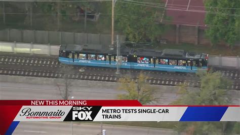MetroLink testing single-car trains today