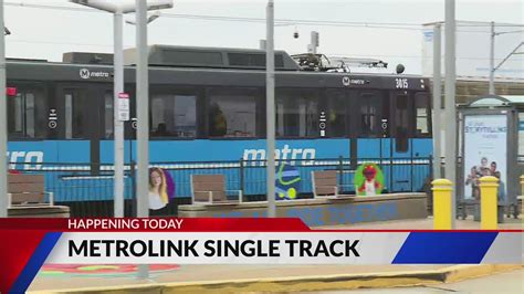 MetroLink trains operating on single-track this week due to construction
