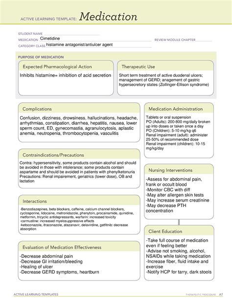 Metronidazole Medication Worksheet Active Learning Te vrogue.co