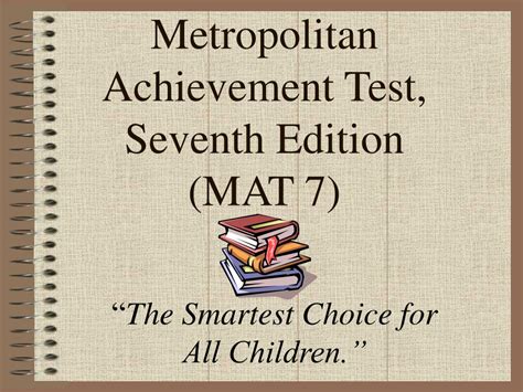 Metropolitan Achievement Test Sample Questions
