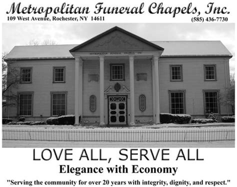 Metropolitan funeral chapels. .  ...
