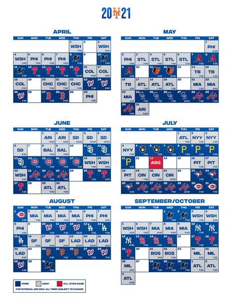 Mets Printable Schedule 2022