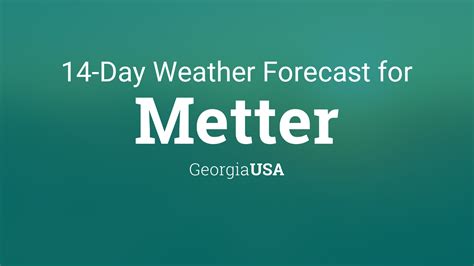 Metter, GA Daily Weather AccuWeather