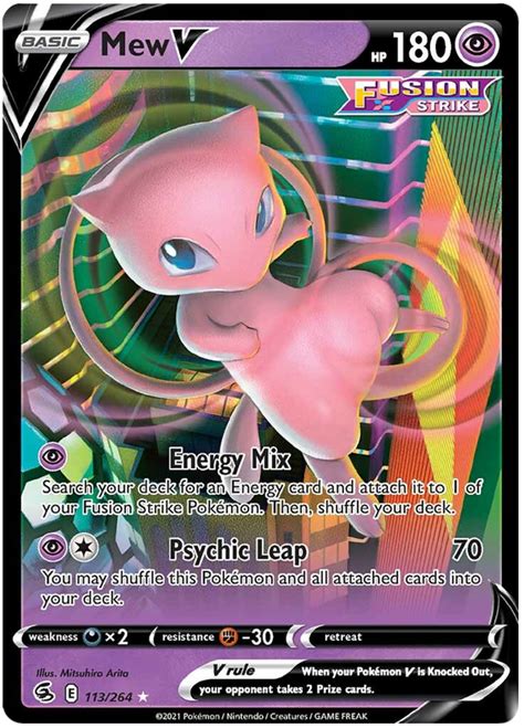 Mew V - Fusion Strike - Pokemon Card Prices & Trends