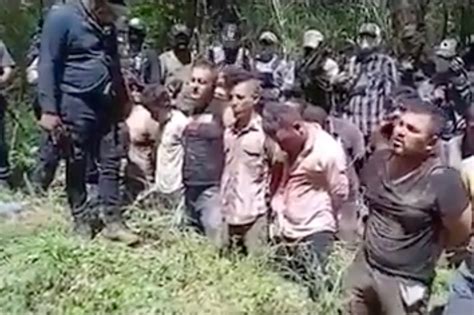 The cartel tied the man to the ground using a collar and chain like a dog, then slowly filmed themselves as they sawed off each of his limbs while he screamed for help and they mocked him: In Michoacán, cells of the Jalisco Nueva Generación Cartel (CJNG) and Los Viagras, from the Sierra Santana brothers, scale the battle for control of the .... 