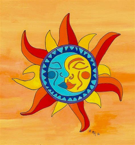 Mexican folk art sun and moon. Mar 24, 2021 - Explore Laura Oliver's board "Sun & Moon Art", followed by 1,783 people on Pinterest. See more ideas about moon art, sun moon, sun art. 