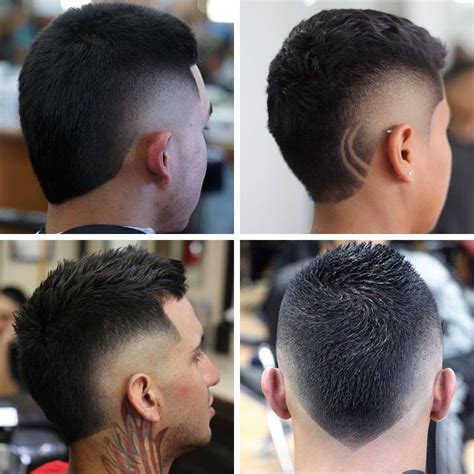 Short Mohawk with Burst Fade and Beard. A short mohawk is a fea
