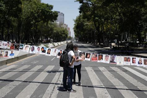 Mexican mothers mark day of the disappeared with protest and demands for the government to do more