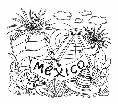 Mexico Coloring Book