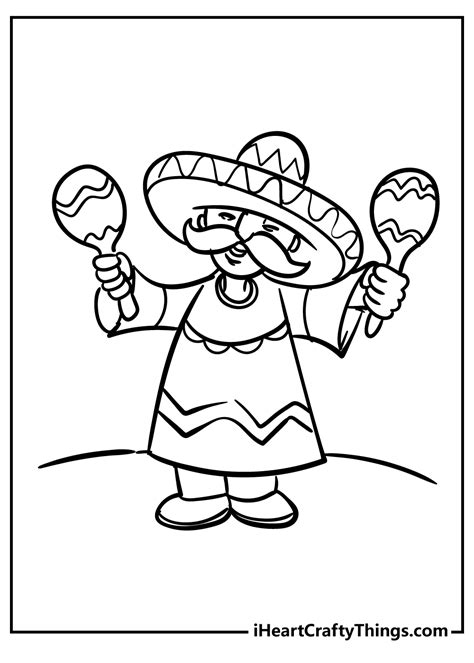 Mexico Coloring Pages Printable