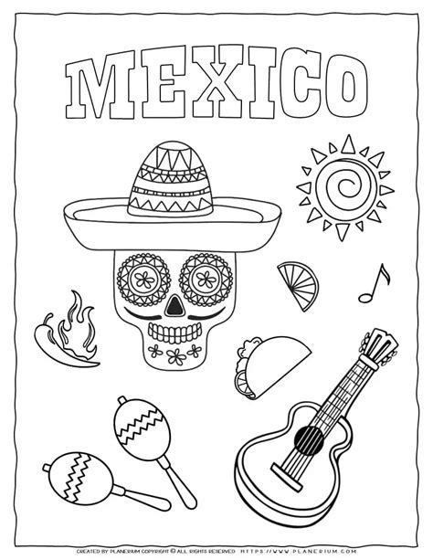 Mexico Coloring Shee
