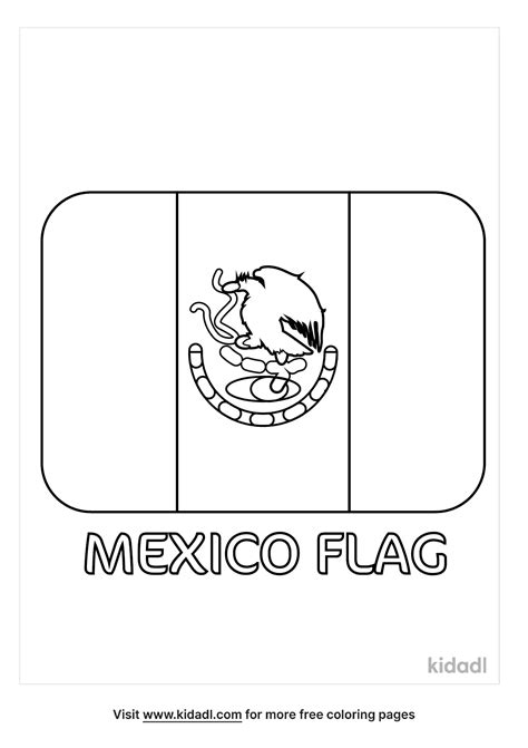 Mexico Flag Coloring Shee