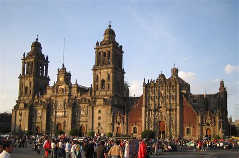 Mexico cathedral. Sacred center in the historic heart of Mexico City 