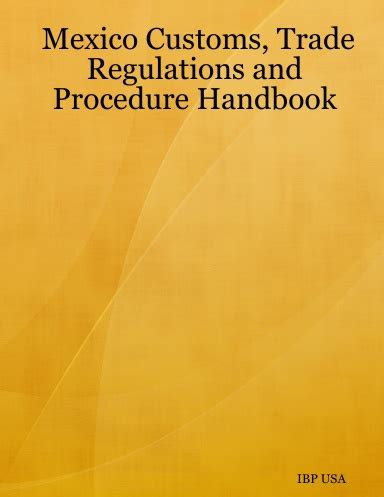 Mexico customs and trade regulations handbook. - Cortadora de troncos huskee manual del propietario.