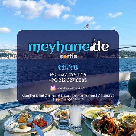 Meyhanede Sortie Menü. 