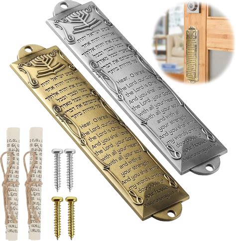 Mezuzah scroll.  For indoor or outdoor use.  Mezuzah cases While the m...