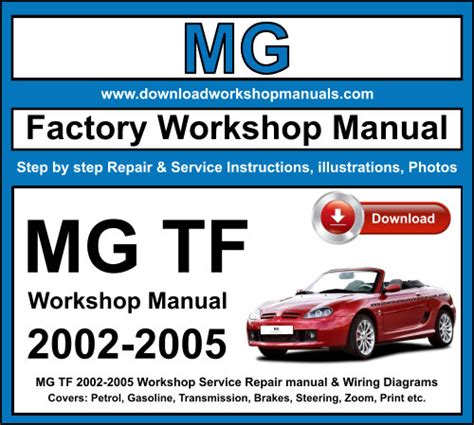 Mg tf 2002 2005 workshop repair service manual. - New holland kobelco e27 2sr mini raupenbagger ersatzteilkatalog handbuch instant.