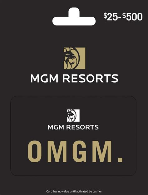 Mgm rewards gift card. Give the gift of memorable moments with the MGM Rewards Gift Card. Redeem your MGM Rewards Gift Card at participating retail shops, restaurants, bars and lounges, and the wedding chapel. Or use it to relax and unwind and book a luxurious spa treatment. Gift Cards can also be applied towards room nights by visiting the hotel front desk. Experience it all with your MGM Rewards Gift Card. 