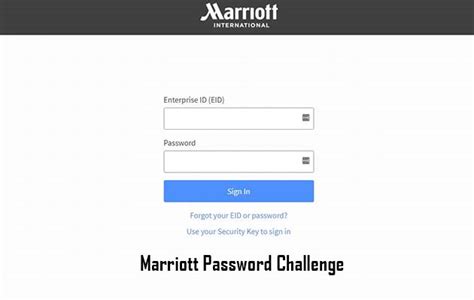 Marriott Extranet Login. Enterprise ID (EID) Password. Sign O
