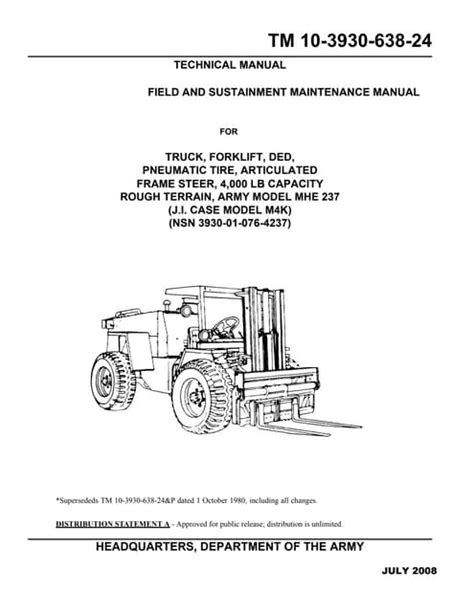 Mhe 237 forklift truck case model m4k service manual. - Volvo g710 motor grader service repair manual.