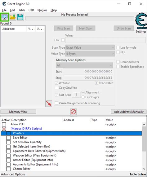 Mhw cheat engine item id. .  pox911 - For finding all Item IDs and the Inf...