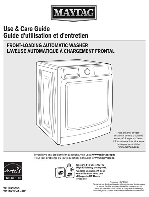 Mhw5630hw manual. Use and care guide for Maytag MHW5630HW Stackable laundry machine with front load on 29 pages. MHW5630HW Manuals. Quick Reference Guide. Installation Instructions. 