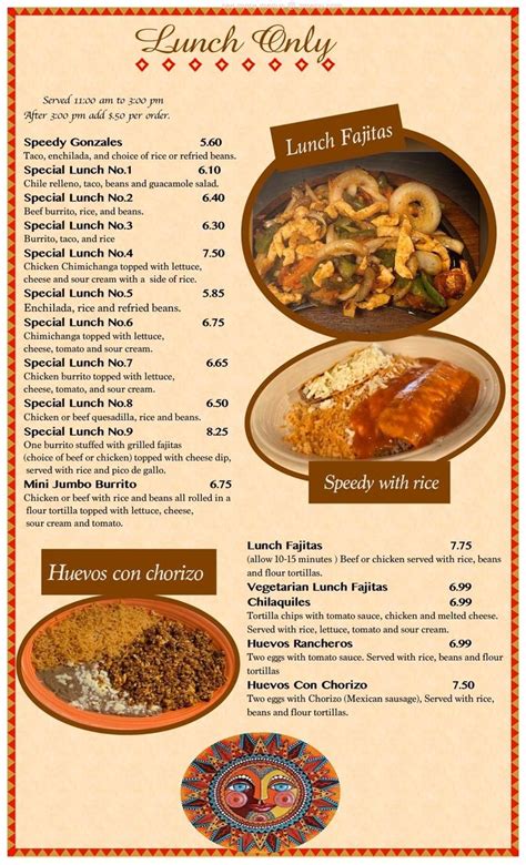 Prices and menu items are subject to change. Contact the rest