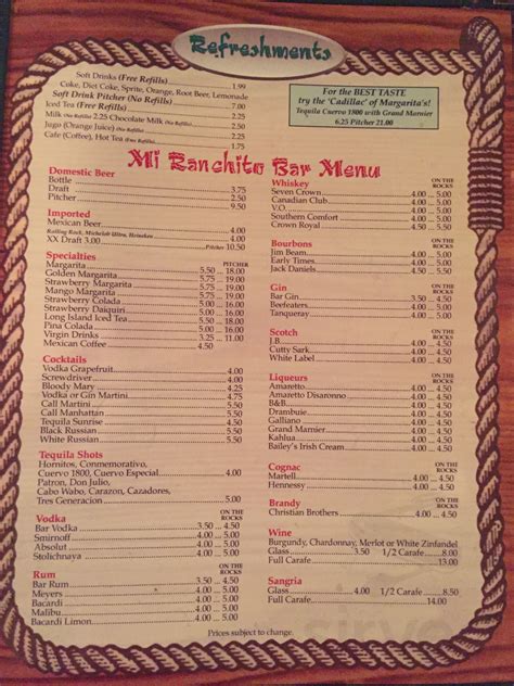 Mi ranchito cafe menu. Mi Ranchito Cafe is a charming Mexican restaurant located at 303 S 9th St, Mound City, Kansas, 66056. Known for its authentic Mexican cuisine, this cozy eatery offers a delightful dining experience. Here are a few tips to enhance your visit to Mi Ranchito Cafe: 1. 