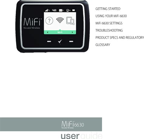 MiFi 6630 User Guide - SaskTel