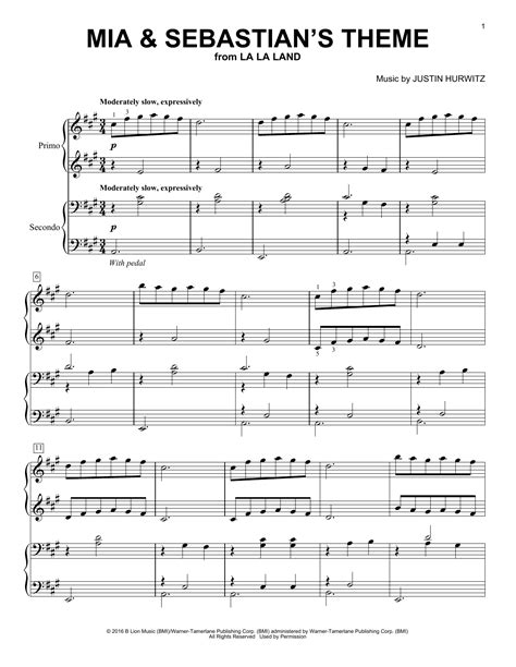 Mia and Sebastians Theme (La La Land)，Mia and Sebastians Theme (La La