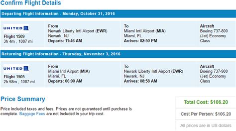 Flights from Miami (MIA) to Newark (EWR), low-cost direct fli