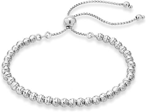 Miabella 925 Sterling Silver or Yellow Gold Over Silver Diamond-Cut ...